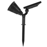 7LED Solar Light Intelligent Outdoor Garden Spotlight Lawn Lamp Landscape Lighting BlackWhite Light