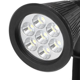 7LED Solar Light Intelligent Outdoor Garden Spotlight Lawn Lamp Landscape Lighting BlackWhite Light