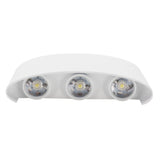 6LED 6W Wall Light Innovative Up Down Wall Lamp IP65 Waterproof AC85-265V White Light