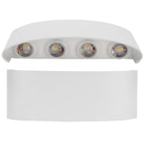 8LED 8W Wall Sconce Waterproof Wall Light for Outdoor Indoor Lighting AC85-265V Warm Light