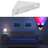 LED Wall Light 9W Modern Aluminum Triangular Lamp for Bedroom Corridor Hallway 85-265V