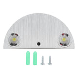 9W Wall Lamp Modern Semicircle Decorative Light for KTV Bar Exhibition Hall Pure White 85‑265V In Australia - Darrahopens