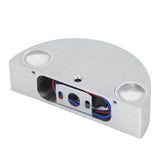 9W Wall Lamp Modern Semicircle Decorative Light for KTV Bar Exhibition Hall Pure White 85‑265V In Australia - Darrahopens