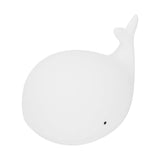 USB Night Light 1.3W Whale Shape 7-Colors Silicone Bedside Lamp for Home Bedroom White In Australia - Darrahopens