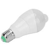 E27 Human Sensor Light Bulb 7W LED Induction Lamp for Corridor Balcony 85‑265V Pure White Light