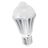 LED Sensor Light Bulb 7W E27 Human Body Sensor Bulb for Corridor 85‑265V Warm White Light