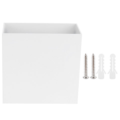 LED Wall Light 7W Indoor Square Lamp Bedroom Hallway Porch Balcony Decoration 100265V(White ShellWarm Light )