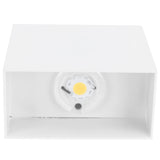 LED Wall Light 7W Indoor Square Lamp Bedroom Hallway Porch Balcony Decoration 100265V(White ShellWarm Light )