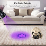 Pet Urine Detector Light Handheld UV Black Light Flashlight Portable Dog Cat Urine Carpet Detec