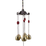 Best Wishes Lucky Metal Wind Chime Bell Outdoor Garden Classical Pavilion Hanging Decoration In Australia - Darrahopens
