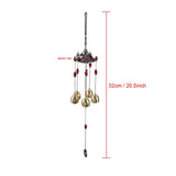 Best Wishes Lucky Metal Wind Chime Bell Outdoor Garden Classical Pavilion Hanging Decoration