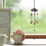 Best Wishes Lucky Metal Wind Chime Bell Outdoor Garden Classical Pavilion Hanging Decoration