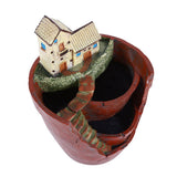 1pcs Hanging Garden Shape Resin Flower Pot For Planting Succulent Plants Garden Decoration Hot