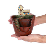 1pcs Hanging Garden Shape Resin Flower Pot For Planting Succulent Plants Garden Decoration Hot
