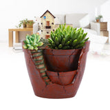 1pcs Hanging Garden Shape Resin Flower Pot For Planting Succulent Plants Garden Decoration Hot
