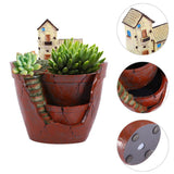 1pcs Hanging Garden Shape Resin Flower Pot For Planting Succulent Plants Garden Decoration Hot