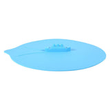 Set of 3pcs Unique Steam Ship Design Silicone Seal Cover Pot Mug Cup Lid Kitchen Gadgets Blue