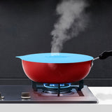 Set of 3pcs Unique Steam Ship Design Silicone Seal Cover Pot Mug Cup Lid Kitchen Gadgets Blue