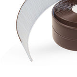 Self Adhesive Bath And Wall Sealing Strip Sink Basin Edge Trim Kitchen (Brown 22mm x 3.2m)