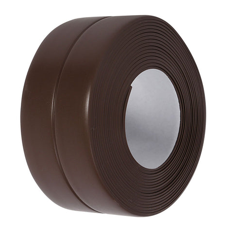 Self Adhesive Bath And Wall Sealing Strip Sink Basin Edge Trim Kitchen (#4 Brown 38mm x 3.2m) In Australia - Darrahopens