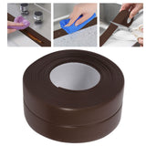 Self Adhesive Bath And Wall Sealing Strip Sink Basin Edge Trim Kitchen (#4 Brown 38mm x 3.2m)