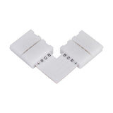 5Pcs L Shape 4pin 10mm Solderless Corner Connectors Adapters For RGB 5050 LED Strip Lights