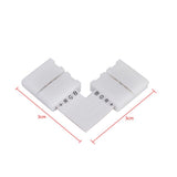 5Pcs L Shape 4pin 10mm Solderless Corner Connectors Adapters For RGB 5050 LED Strip Lights