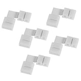 5Pcs L Shape 4pin 10mm Solderless Corner Connectors Adapters For RGB 5050 LED Strip Lights
