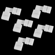 5Pcs L Shape 4pin 10mm Solderless Corner Connectors Adapters For RGB 5050 LED Strip Lights