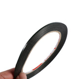 10M Length 2mm Width Black Super Strong Sticky Double Sided Self Adhesive Foam Tape Roll New