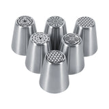 6PCS Stainless Steel Flower Cake Icing Piping Nozzles Decorating Tips Pastry DIY Baking Tools In Australia - Darrahopens