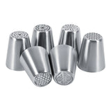 6PCS Stainless Steel Flower Cake Icing Piping Nozzles Decorating Tips Pastry DIY Baking Tools In Australia - Darrahopens