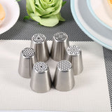 6PCS Stainless Steel Flower Cake Icing Piping Nozzles Decorating Tips Pastry DIY Baking Tools In Australia - Darrahopens