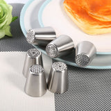 6PCS Stainless Steel Flower Cake Icing Piping Nozzles Decorating Tips Pastry DIY Baking Tools In Australia - Darrahopens