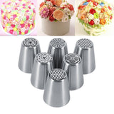 6PCS Stainless Steel Flower Cake Icing Piping Nozzles Decorating Tips Pastry DIY Baking Tools In Australia - Darrahopens