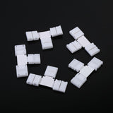 5Pcs Solderless 4pin Clip on Connectors Adapters for 10mm RGB 5050 LED Strip Light (T Shape) In Australia - Darrahopens