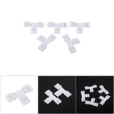 5Pcs Solderless 4pin Clip on Connectors Adapters for 10mm RGB 5050 LED Strip Light (T Shape) In Australia - Darrahopens