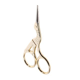 1Pc Stainless Steel Embroidery Sewing Tools Crane Shape Shears Cross Stitch Scissors Gold