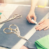 1Pc Stainless Steel Embroidery Sewing Tools Crane Shape Shears Cross Stitch Scissors Gold