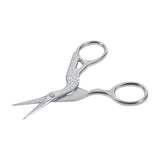 1Pc Stainless Steel Embroidery Sewing Tools Crane Shape Shears Cross Stitch Scissors Silver