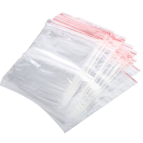 3 Sizes 100Pcs Reusable Zip Lock Clear Plastic Sealing Packaging Bags For Candy Nut Food Storage In Australia - Darrahopens