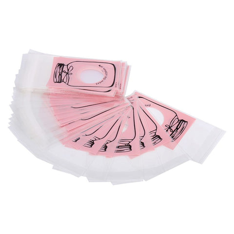 100pcs/Pack Lovely Plastic Candy Biscuit Cookies Gift Packaging Bag Party Supplies (Pink) In Australia - Darrahopens
