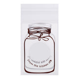 100pcs/Pack Lovely Plastic Candy Biscuit Cookies Gift Packaging Bag Party Supplies (White)
