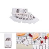 100pcs/Pack Lovely Plastic Candy Biscuit Cookies Gift Packaging Bag Party Supplies (White)