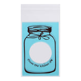 100pcs/Pack Lovely Plastic Candy Biscuit Cookies Gift Packaging Bag Party Supplies (Blue)