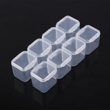 Clear Plastic 28 Slots Adjustable Tablet Medicine Pill Jewelry Storage Organizer Box Container