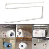 Under Cabinet Paper Roll Towel Hanging Holder Rack Stainless Metal Kitchen Storage Organizer