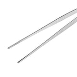 Stainless Steel Silver Long Food Tongs Straight Home Medical Tweezers Garden Kitchen Tool 30cm