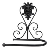 Paper Towel Holder Wall mounted Tissue Rack for Kitchen Bathroom (Black)