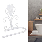 Paper Towel Holder Wall mounted Tissue Rack for Kitchen Bathroom (White)